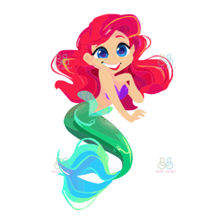 ariel mermaid painting svg, disney svg, mermaid svg, ariel svg, disney mermaid svg, trending svg
