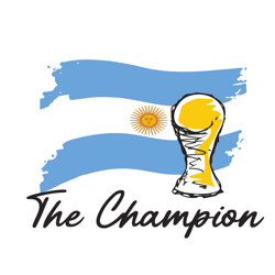 the champions argentina fifa world cup qatar svg