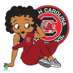 south carolina gamecocks, sport svg, south carolina gamecocks betty boop, betty boop svg