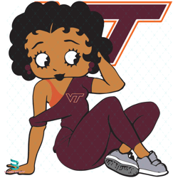 vt betty boop, sport svg, football svg, betty boop svg, sexy betty boop