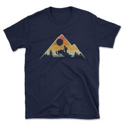 retro snowmobile shirt,nature t shirt,gift for her,hiking shirt,mountain tshirt,nature tshirt,camping tshirt,graphic tee