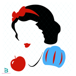 snow white silhouette svg, disney svg, snow white svg, snow svg