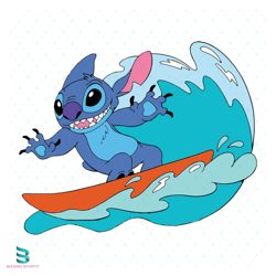 stitch surfing svg, disney svg, disney character svg, cartoon character svg