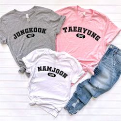 bts group t-shirt, korean group members tee, cool bangtan boys shirt, cute bangtan members t-shirt, south korean merch s