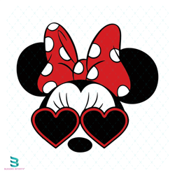 minnie mouse bow wear glasses svg, disney svg, minnie mouse svg