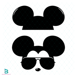 mickey mouse with sunglasses svg, disney svg, mickey svg, mickey disney svg