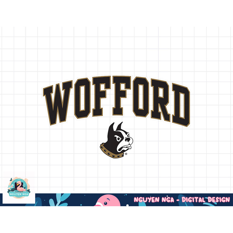 Wofford Terriers Arch Over Logo Officially Licensed  png, sublimation.jpg