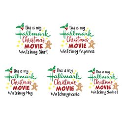 hallmark movie christmas bundle, merry christmas svg, silhouette svg fies