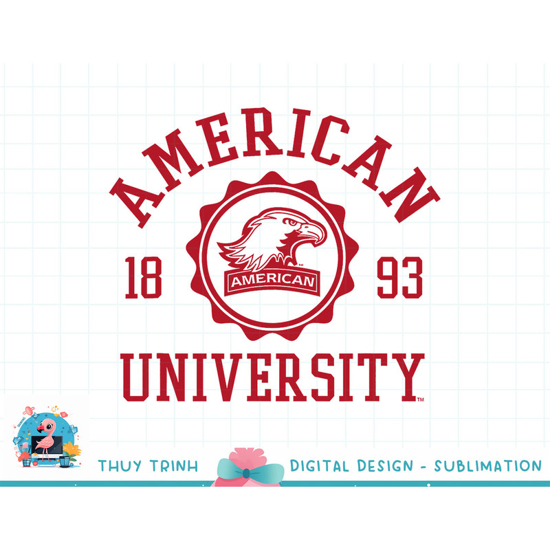 American University Eagles Stamp Officially Licensed T-Shirt copy.jpg