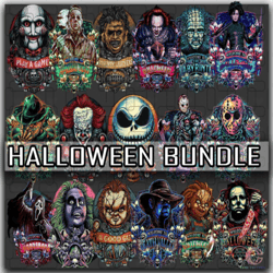 halloween killer bundle png, halloween png, horror characters png, horror movies characters png
