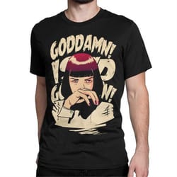 pulp fiction mia wallace t-shirt / men's women's sizes / cotton tee (wra-041)