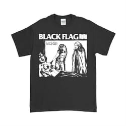 black flag t shirt raymond pettibon christ shirt vintage 80s band merchandise henry rollins retro unisex tee hardcore pu