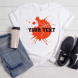 custom basketball shirt, your name shirt, your team shirt, personalized basketball shirt, game day shirt, basketball sea