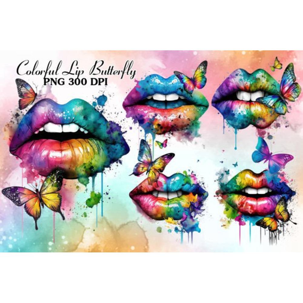 Colorful-Lip-Butterfly-Watercolor-Bundle-Graphics-68384263-1-1-580x387.jpg