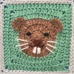 Beaver Granny Square Crochet Pattern