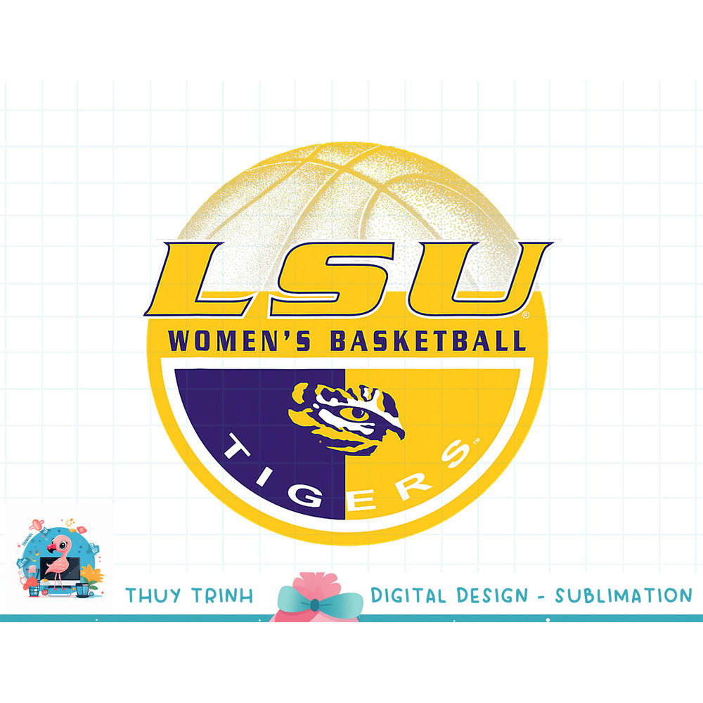 LSU Tigers Women's Basketball Dunk Logo Officially Licensed png.jpg