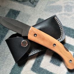 custom hand made carbon steel pocket folding knife - personalized gift for him