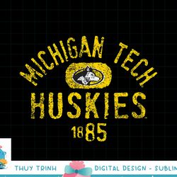 michigan tech huskies vintage 1885 logo officially licensed png