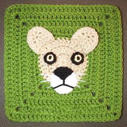 Lioness Granny Square Crochet Pattern