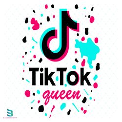 tiktok queen svg, trending svg, tiktok svg, tiktok logo svg, tiktok queen svg