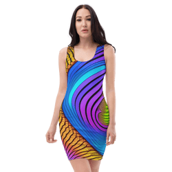 all over printed women cut and hand sewn made especially bodycon dress fitted dresses sleeveless sexy party wear