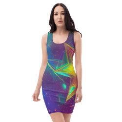 all over printed women cut and hand sewn made especially bodycon dress fitted dresses sleeveless sexy party wear