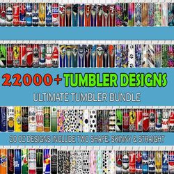 mega tumbler bundle,  silhouette svg fies