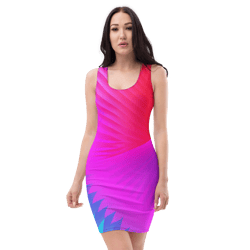 all over printed women cut and hand sewn made especially bodycon dress fitted dresses sleeveless sexy party wear