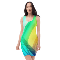 all over printed women cut and hand sewn made especially bodycon dress fitted dresses sleeveless sexy party wear