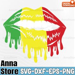 juneteenth sexy lips melt svg, blm svg, black girl lips svg,black history svg, black power svg,4th of july svg ,independ
