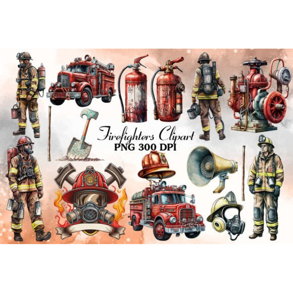 Firefighters-Watercolor-Clipart-Bundle-Graphics-67922129-1-1-580x387.jpg