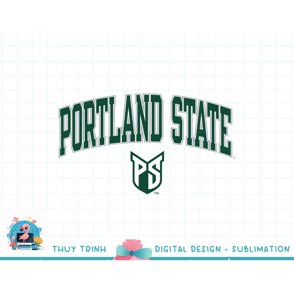 Portland State Vikings Arch Over White Officially Licensed png.jpg