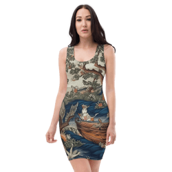 all over printed women cut and hand sewn made especially bodycon dress fitted dresses sleeveless sexy party wear