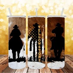 yellowstone tumbler template sublimation ,  silhouette svg fies