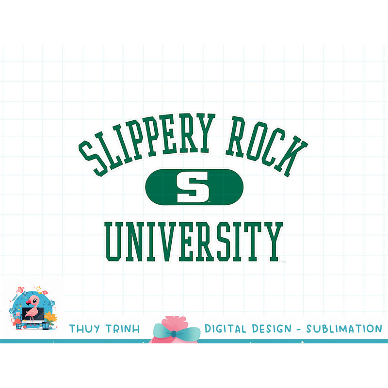 Slippery Rock The Rock Varsity Logo Officially Licensed png.jpg