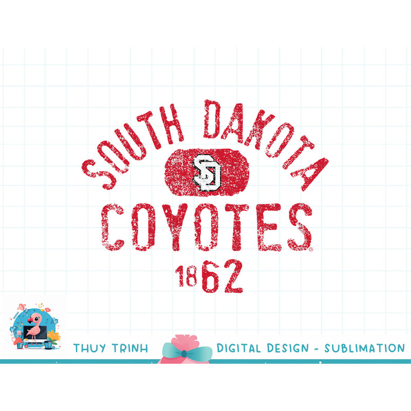 South Dakota Coyotes Vintage 1862 Logo Officially Licensed png.jpg