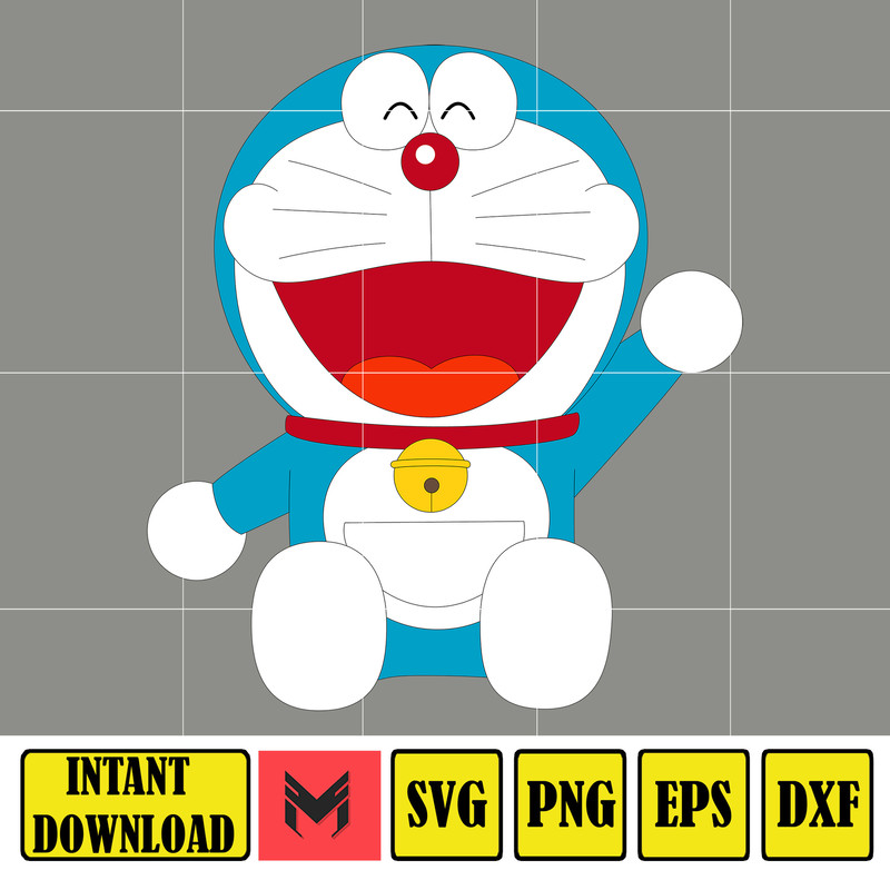 Doraemon SVG, Cricut, Cut files, Digital Vector File, Comes with SVG, Png, Jpg, AI Format (2).jpg