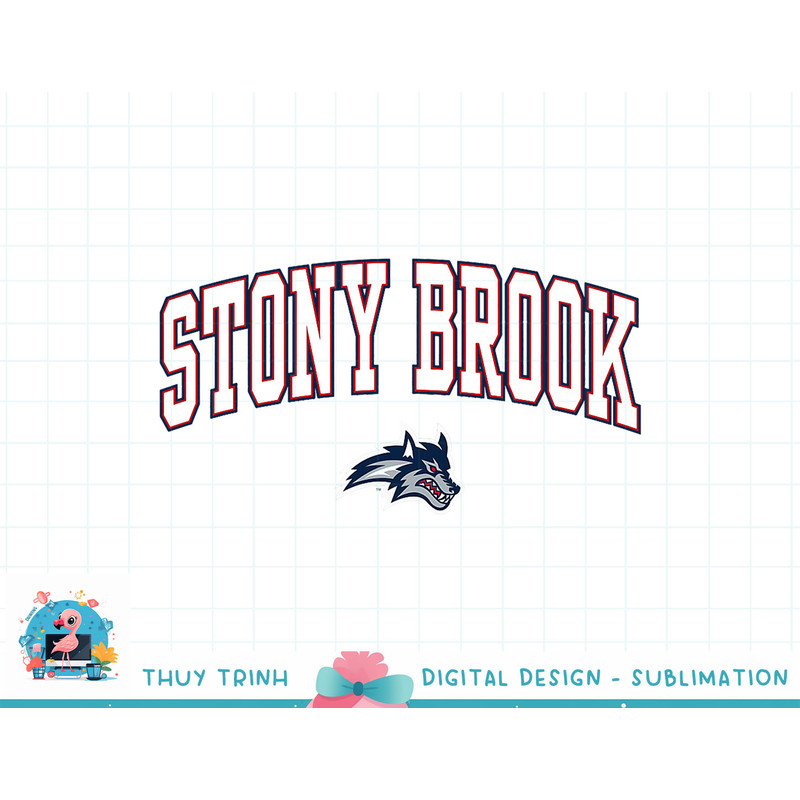 Stony Brook Seawolves Arch Over Red Officially Licensed png.jpg