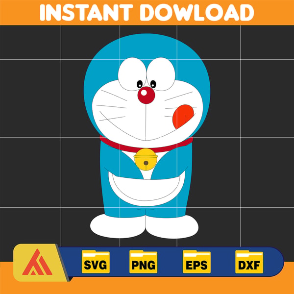 Doraemon File Vector Doraemon SVG, Cricut, Cut files, Digital Vector File, Comes | Inspire ...