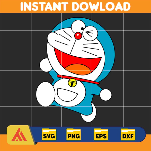Doraemon File Vector Doraemon SVG, Cricut, Cut files, Digital Vector File, Comes | Inspire ...
