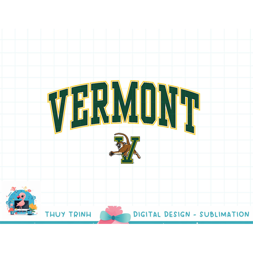 Vermont Catamounts Arch Over Heather Gray png.jpg