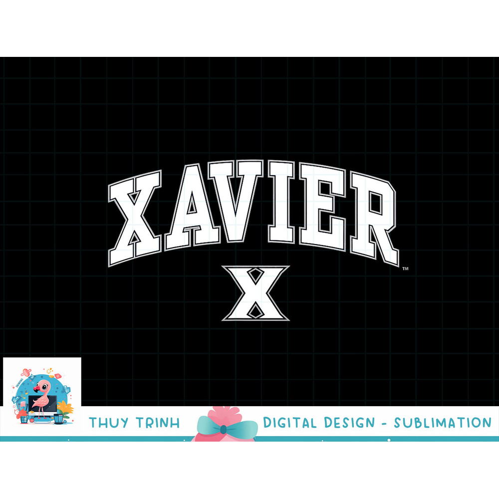 Xavier Musketeers Arch Over Navy Officially Licensed png.jpg