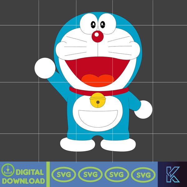 Doraemon File Vector Doraemon SVG, Cricut, Cut files, Digital Vector File, Comes - Inspire ...
