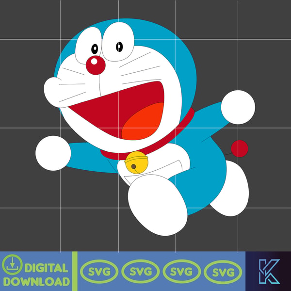 Doraemon File Vector Doraemon SVG, Cricut, Cut files, Digital Vector File, Comes | Inspire ...