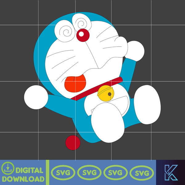 Doraemon File Vector Doraemon SVG, Cricut, Cut files, Digital Vector File, Comes - Inspire ...