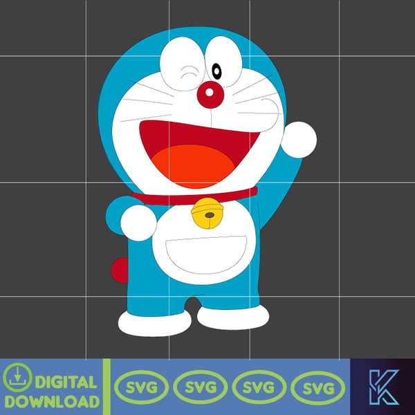 Doraemon File Vector Doraemon SVG, Cricut, Cut files, Digital Vector File, Comes - Inspire ...