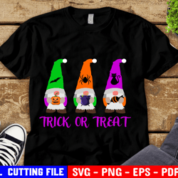 halloween gnomes svg, trick or treat, boo girl svg, kids halloween, funny boy halloween svg for cricut & silhouette