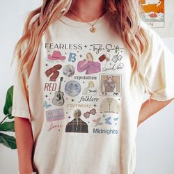 vintage taylor the eras tour shirt, tour 2023 shirt, swiftie shirt, swiftie merch, midnights concert shirt