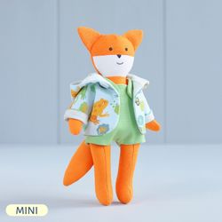 PDF Mini Fox Doll Sewing Pattern