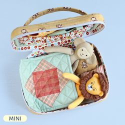 PDF Travel Case with Bedding for Mini Doll Sewing Pattern